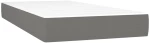 ΚΡΕΒΑΤΙ BOXSPRING ΜΕ ΣΤΡΩΜΑ ΣΚΟΥΡΟ ΓΚΡΙ 80X200 ΕΚ. ΥΦΑΣΜΑΤΙΝΟ 3127078