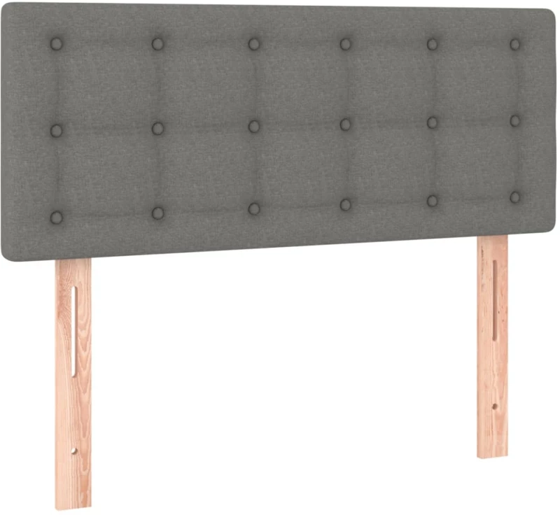 ΚΡΕΒΑΤΙ BOXSPRING ΜΕ ΣΤΡΩΜΑ ΣΚΟΥΡΟ ΓΚΡΙ 80X200 ΕΚ. ΥΦΑΣΜΑΤΙΝΟ 3127078