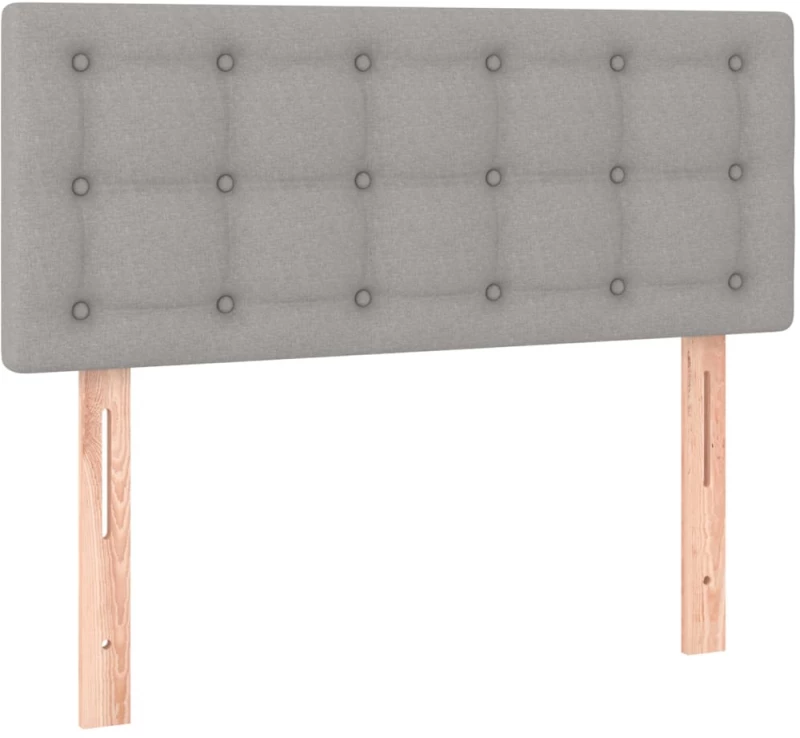 ΚΡΕΒΑΤΙ BOXSPRING ΜΕ ΣΤΡΩΜΑ ΑΝΟΙΧΤΟ ΓΚΡΙ 90X200 ΕΚ. ΥΦΑΣΜΑΤΙΝΟ 3130001