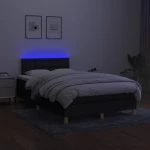 ΚΡΕΒΑΤΙ BOXSPRING ΜΕ ΣΤΡΩΜΑ & LED ΜΑΥΡΟ 120X200 ΕΚ. ΥΦΑΣΜΑΤΙΝΟ 3134023