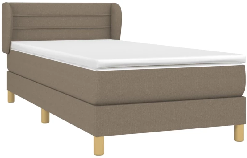 ΚΡΕΒΑΤΙ BOXSPRING ΜΕ ΣΤΡΩΜΑ TAUPE 90X200 ΕΚ. ΥΦΑΣΜΑΤΙΝΟ 3126857