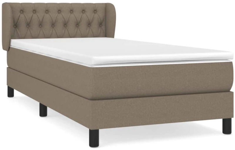 ΚΡΕΒΑΤΙ BOXSPRING ΜΕ ΣΤΡΩΜΑ TAUPE 90X200 ΕΚ. ΥΦΑΣΜΑΤΙΝΟ 3126457