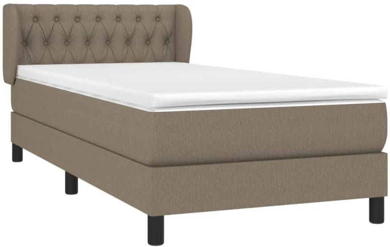 ΚΡΕΒΑΤΙ BOXSPRING ΜΕ ΣΤΡΩΜΑ TAUPE 90X200 ΕΚ. ΥΦΑΣΜΑΤΙΝΟ 3126457