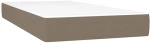 ΚΡΕΒΑΤΙ BOXSPRING ΜΕ ΣΤΡΩΜΑ TAUPE 90X200 ΕΚ. ΥΦΑΣΜΑΤΙΝΟ 3140109