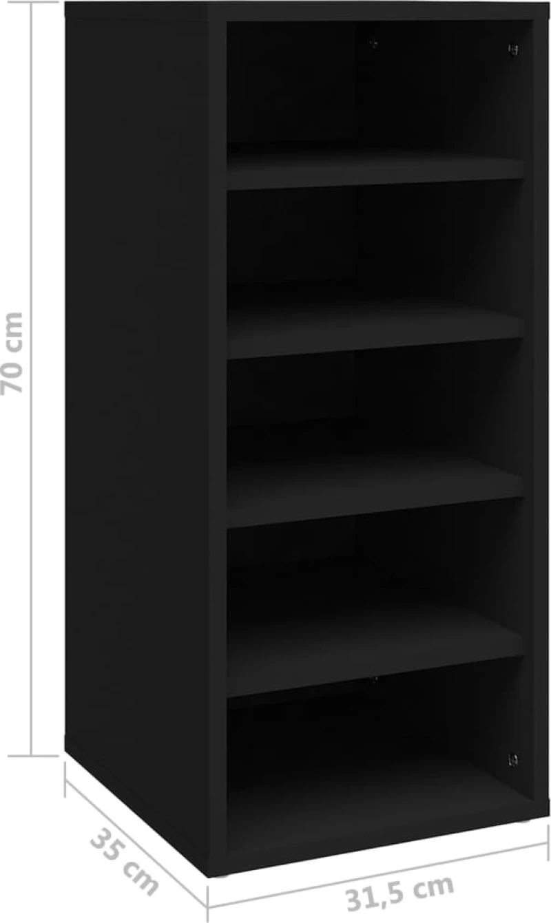 ΠΑΠΟΥΤΣΟΘΗΚΕΣ 2 ΤΕΜ. ΜΑΥΡΕΣ 31,5 X 35 X 70 ΕΚ. ΑΠΟ ΜΟΡΙΟΣΑΝΙΔΑ 808984