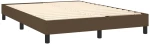 ΚΡΕΒΑΤΙ BOXSPRING ΜΕ ΣΤΡΩΜΑ ΣΚΟΥΡΟ ΚΑΦΕ 140X190 ΕΚ. ΥΦΑΣΜΑΤΙΝΟ 3130028