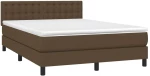 ΚΡΕΒΑΤΙ BOXSPRING ΜΕ ΣΤΡΩΜΑ ΣΚΟΥΡΟ ΚΑΦΕ 140X190 ΕΚ. ΥΦΑΣΜΑΤΙΝΟ 3140372