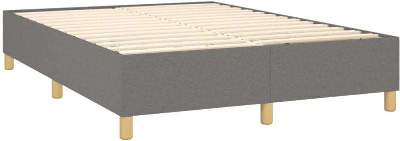 ΚΡΕΒΑΤΙ BOXSPRING ΜΕ ΣΤΡΩΜΑ ΣΚΟΥΡΟ ΓΚΡΙ 140X190 ΕΚ. ΥΦΑΣΜΑΤΙΝΟ 3142570