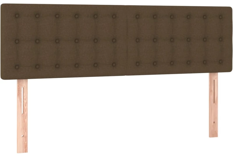 ΚΡΕΒΑΤΙ BOXSPRING ΜΕ ΣΤΡΩΜΑ ΣΚΟΥΡΟ ΚΑΦΕ 140X200 ΕΚ ΥΦΑΣΜΑΤΙΝΟ 3130036
