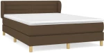 ΚΡΕΒΑΤΙ BOXSPRING ΜΕ ΣΤΡΩΜΑ ΣΚΟΥΡΟ ΚΑΦΕ 140X200 ΕΚ ΥΦΑΣΜΑΤΙΝΟ 3126888