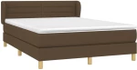 ΚΡΕΒΑΤΙ BOXSPRING ΜΕ ΣΤΡΩΜΑ ΣΚΟΥΡΟ ΚΑΦΕ 140X200 ΕΚ ΥΦΑΣΜΑΤΙΝΟ 3126888