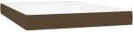 ΚΡΕΒΑΤΙ BOXSPRING ΜΕ ΣΤΡΩΜΑ ΣΚΟΥΡΟ ΚΑΦΕ 140X200 ΕΚ ΥΦΑΣΜΑΤΙΝΟ 3126888