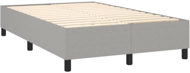 ΚΡΕΒΑΤΙ BOXSPRING ΜΕ ΣΤΡΩΜΑ ΑΝΟΙΧΤΟ ΓΚΡΙ 140X190 ΕΚ. ΥΦΑΣΜΑΤΙΝΟ 3128197