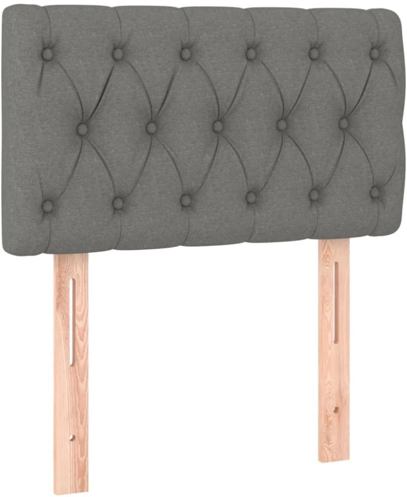 ΚΡΕΒΑΤΙ BOXSPRING ΜΕ ΣΤΡΩΜΑ ΣΚΟΥΡΟ ΓΚΡΙ 80X200 ΕΚ. ΥΦΑΣΜΑΤΙΝΟ 3129906