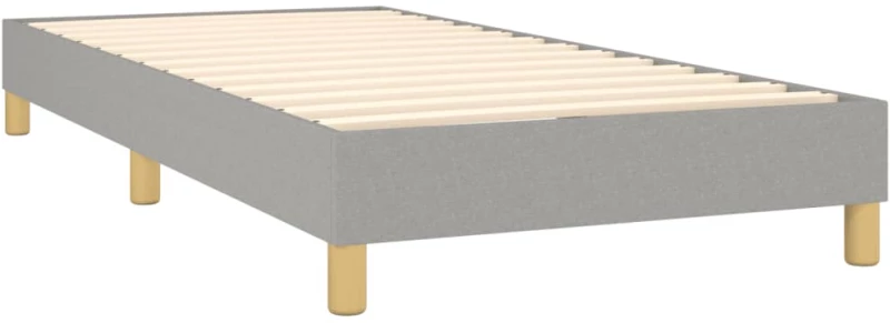 ΚΡΕΒΑΤΙ BOXSPRING ΜΕ ΣΤΡΩΜΑ ΣΚΟΥΡΟ ΓΚΡΙ 80X200 ΕΚ. ΥΦΑΣΜΑΤΙΝΟ 3130466