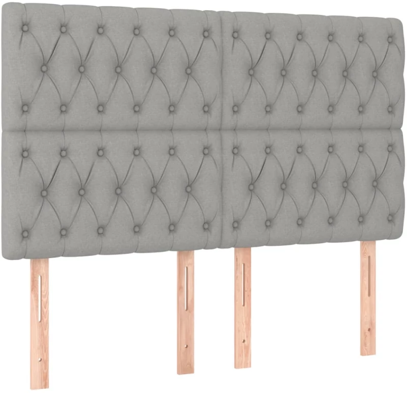 ΚΡΕΒΑΤΙ BOXSPRING ΜΕ ΣΤΡΩΜΑ ΑΝΟΙΧΤΟ ΓΚΡΙ 140X190 ΕΚ. ΥΦΑΣΜΑΤΙΝΟ 3131665