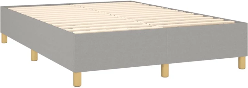 ΚΡΕΒΑΤΙ BOXSPRING ΜΕ ΣΤΡΩΜΑ & LED ΑΝ.ΓΚΡΙ 140X190ΕΚ. ΥΦΑΣΜΑΤΙΝΟ 3135669