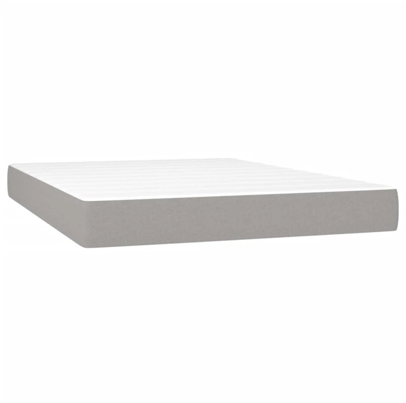 ΚΡΕΒΑΤΙ BOXSPRING ΜΕ ΣΤΡΩΜΑ & LED ΑΝ.ΓΚΡΙ 140X190ΕΚ. ΥΦΑΣΜΑΤΙΝΟ 3135669