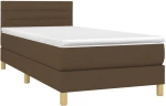 ΚΡΕΒΑΤΙ BOXSPRING ΜΕ ΣΤΡΩΜΑ ΣΚΟΥΡΟ ΚΑΦΕ 90X200 ΕΚ. ΥΦΑΣΜΑΤΙΝΟ 3140668