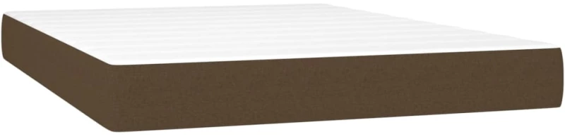 ΚΡΕΒΑΤΙ BOXSPRING ΜΕ ΣΤΡΩΜΑ & LED ΣΚ.ΚΑΦΕ 140X200 ΕΚ ΥΦΑΣΜΑΤΙΝΟ 3135200