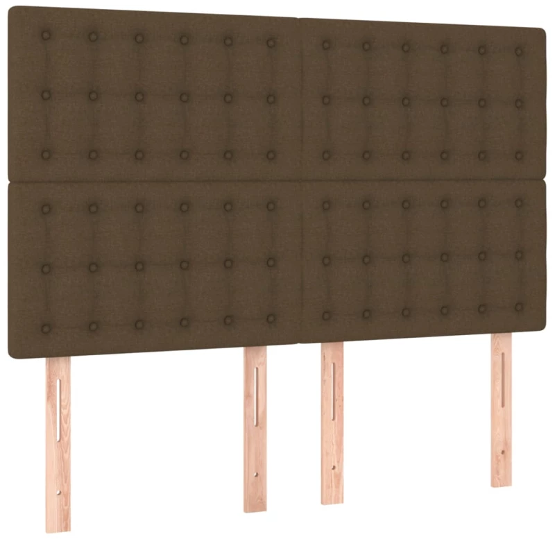 ΚΡΕΒΑΤΙ BOXSPRING ΜΕ ΣΤΡΩΜΑ & LED ΣΚ.ΚΑΦΕ 140X200 ΕΚ ΥΦΑΣΜΑΤΙΝΟ 3135200
