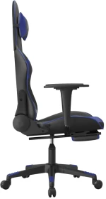 ΚΑΡΕΚΛΑ GAMING ΜΑΣΑΖ ΥΠΟΠΟΔΙΟ ΜΑΥΡΟ/ΜΠΛΕ ΑΠΟ ΣΥΝΘΕΤΙΚΟ ΔΕΡΜΑ 3143699