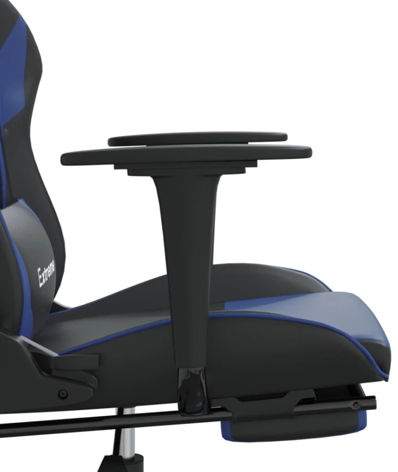ΚΑΡΕΚΛΑ GAMING ΜΑΣΑΖ ΥΠΟΠΟΔΙΟ ΜΑΥΡΟ/ΜΠΛΕ ΑΠΟ ΣΥΝΘΕΤΙΚΟ ΔΕΡΜΑ 3143699