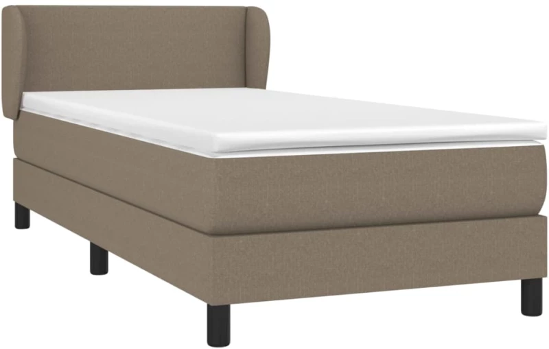 ΚΡΕΒΑΤΙ BOXSPRING ΜΕ ΣΤΡΩΜΑ TAUPE 100 X 200 ΕΚ. ΥΦΑΣΜΑΤΙΝΟ 3126065