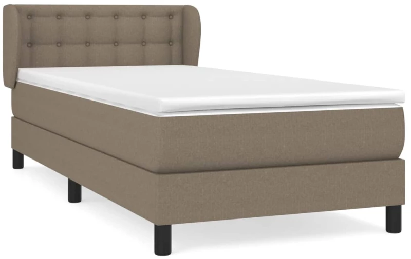 ΚΡΕΒΑΤΙ BOXSPRING ΜΕ ΣΤΡΩΜΑ TAUPE 100 X 200 ΕΚ. ΥΦΑΣΜΑΤΙΝΟ 3126545