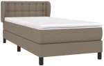 ΚΡΕΒΑΤΙ BOXSPRING ΜΕ ΣΤΡΩΜΑ TAUPE 100 X 200 ΕΚ. ΥΦΑΣΜΑΤΙΝΟ 3126545