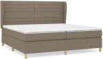 ΚΡΕΒΑΤΙ BOXSPRING ΜΕ ΣΤΡΩΜΑ TAUPE 200X200 ΕΚ. ΥΦΑΣΜΑΤΙΝΟ 3128633