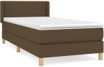 ΚΡΕΒΑΤΙ BOXSPRING ΜΕ ΣΤΡΩΜΑ ΣΚΟΥΡΟ ΚΑΦΕ 90X200 ΕΚ. ΥΦΑΣΜΑΤΙΝΟ 3130084