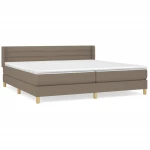 ΚΡΕΒΑΤΙ BOXSPRING ΜΕ ΣΤΡΩΜΑ TAUPE 200X200 ΕΚ. ΥΦΑΣΜΑΤΙΝΟ 3130381