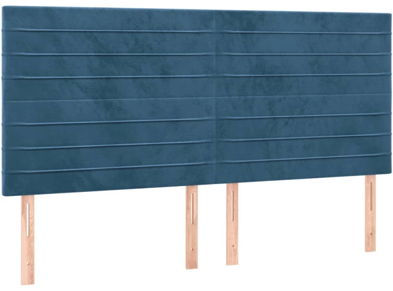 ΚΡΕΒΑΤΙ BOXSPRING ΜΕ ΣΤΡΩΜΑ ΣΚΟΥΡΟ ΜΠΛΕ 200X200 ΕΚ. ΒΕΛΟΥΔΙΝΟ 3132763