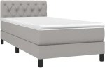 ΚΡΕΒΑΤΙ BOXSPRING ΜΕ ΣΤΡΩΜΑ & LED ΑΝ.ΓΚΡΙ 80X200 ΕΚ. ΥΦΑΣΜΑΤΙΝΟ 3133349