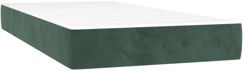 ΚΡΕΒΑΤΙ BOXSPRING ΜΕ ΣΤΡΩΜΑ & LED ΣΚ. ΠΡΑΣΙΝΟ 100X200ΕΚ ΒΕΛΟΥΔΟ 3139430
