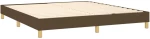 ΚΡΕΒΑΤΙ BOXSPRING ΜΕ ΣΤΡΩΜΑ ΣΚΟΥΡΟ ΚΑΦΕ 160X200 ΕΚ ΥΦΑΣΜΑΤΙΝΟ 3140708