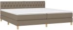 ΚΡΕΒΑΤΙ BOXSPRING ΜΕ ΣΤΡΩΜΑ TAUPE 200X200 ΕΚ. ΥΦΑΣΜΑΤΙΝΟ 3140885