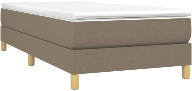 ΚΡΕΒΑΤΙ BOXSPRING ΜΕ ΣΤΡΩΜΑ TAUPE 100 X 200 ΕΚ. ΥΦΑΣΜΑΤΙΝΟ 3144155
