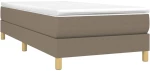 ΚΡΕΒΑΤΙ BOXSPRING ΜΕ ΣΤΡΩΜΑ TAUPE 100 X 200 ΕΚ. ΥΦΑΣΜΑΤΙΝΟ 3144155