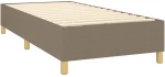 ΚΡΕΒΑΤΙ BOXSPRING ΜΕ ΣΤΡΩΜΑ & LED TAUPE 100X200 ΕΚ. ΥΦΑΣΜΑΤΙΝΟ 3139017