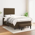 ΚΡΕΒΑΤΙ BOXSPRING ΜΕ ΣΤΡΩΜΑ ΣΚΟΥΡΟ ΚΑΦΕ 120X200 ΕΚ. ΥΦΑΣΜΑΤΙΝΟ 3136424