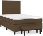 ΚΡΕΒΑΤΙ BOXSPRING ΜΕ ΣΤΡΩΜΑ ΣΚΟΥΡΟ ΚΑΦΕ 120X200 ΕΚ. ΥΦΑΣΜΑΤΙΝΟ 3136424