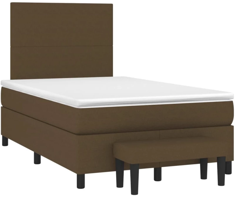 ΚΡΕΒΑΤΙ BOXSPRING ΜΕ ΣΤΡΩΜΑ ΣΚΟΥΡΟ ΚΑΦΕ 120X200 ΕΚ. ΥΦΑΣΜΑΤΙΝΟ 3136424