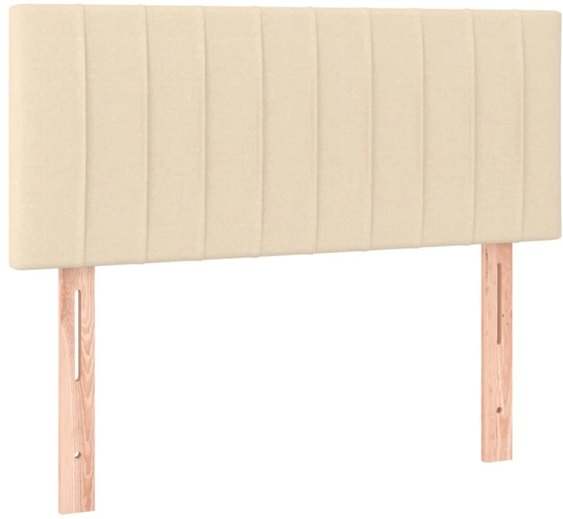 ΚΡΕΒΑΤΙ BOXSPRING ΜΕ ΣΤΡΩΜΑ & LED ΚΡΕΜ 100X200 ΕΚ. ΥΦΑΣΜΑΤΙΝΟ 3133298