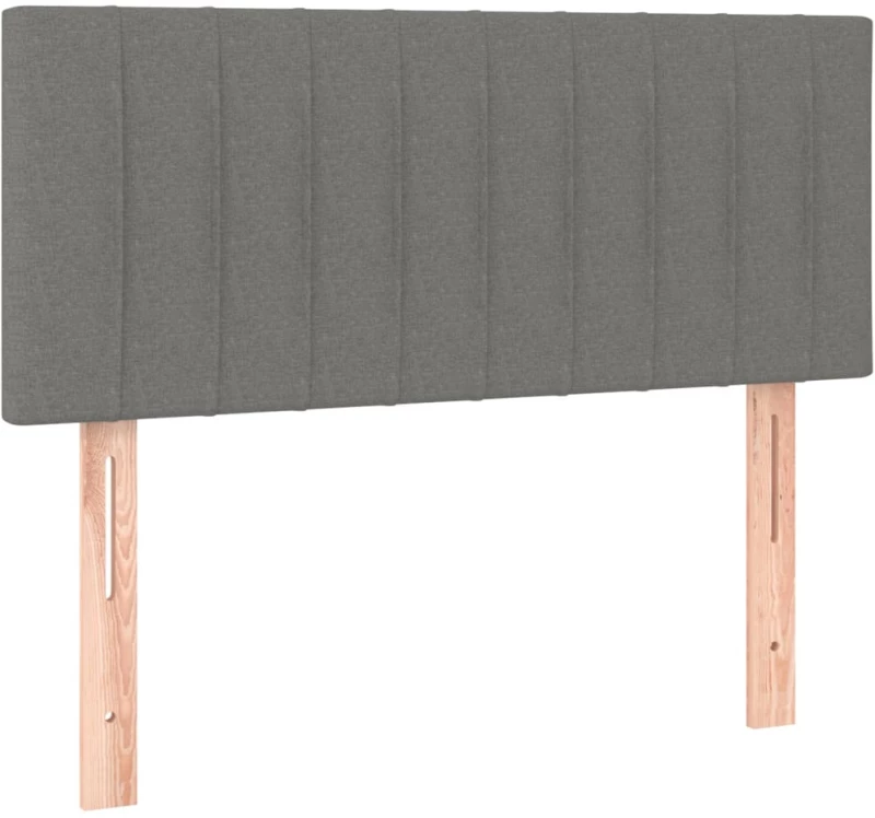 ΚΡΕΒΑΤΙ BOXSPRING ΜΕ ΣΤΡΩΜΑ ΣΚΟΥΡΟ ΓΚΡΙ 90X190 ΕΚ. ΥΦΑΣΜΑΤΙΝΟ 3140178