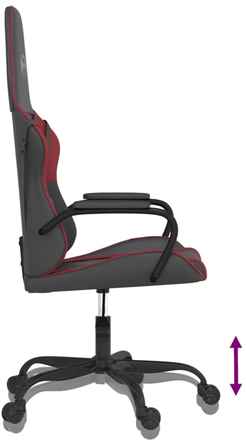 ΚΑΡΕΚΛΑ GAMING ΜΑΥΡΟ/ΜΠΟΡΝΤΟ ΑΠΟ ΣΥΝΘΕΤΙΚΟ ΔΕΡΜΑ 3143782