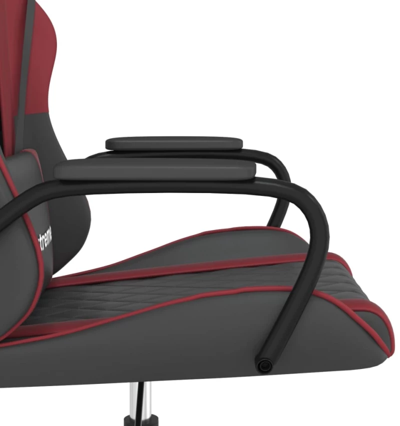 ΚΑΡΕΚΛΑ GAMING ΜΑΥΡΟ/ΜΠΟΡΝΤΟ ΑΠΟ ΣΥΝΘΕΤΙΚΟ ΔΕΡΜΑ 3143782