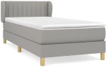 ΚΡΕΒΑΤΙ BOXSPRING ΜΕ ΣΤΡΩΜΑ ΑΝΟΙΧΤΟ ΓΚΡΙ 80X200 ΕΚ. ΥΦΑΣΜΑΤΙΝΟ 3126917