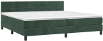 ΚΡΕΒΑΤΙ BOXSPRING ΜΕ ΣΤΡΩΜΑ & LED ΣΚ. ΠΡΑΣΙΝΟ 200X200ΕΚ ΒΕΛΟΥΔΟ 3134426